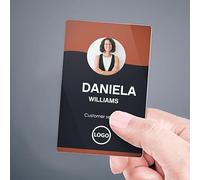 Wanapix | Custom Business Cards | Contact Cards | Durable Plastic Cards | Business Cards with Logo/Text | Company Cards | Single-Sided