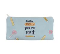 Wanapix | Personalised School Pencil Case for Teachers | End of Year Gift for Teachers | Stationery Organiser Pouch | Zip Pouch 20x11 cm | You’re The Best