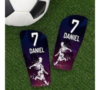 Wanapix | Personalised Standard Shin Pads | Comprehensive Protection | Footballer - Size S