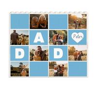 Wanapix | Personalized Block Puzzle Original Gift for Men | 49 Pieces | 13x11cm | Letter