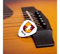 Wanapix | Set of 4 Personalised Guitar Picks | Custom Picks with Name | Fun Gift for Guitar Players | Each Pick Individually Personalised | School Theme