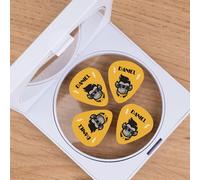 Wanapix | Set of 4 Personalised Guitar Picks | Custom Picks with Name | Original Gift for Guitarists | Each Pick Individually Personalised | Monkey Design