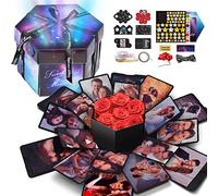 Wanateber Explosion Gift-Box Funny Creative - Novelty DIY Photo Explosion Gift Box, Handmade Sticker Box for Marriage Proposals Making Surprises Birthday (Galaxy)