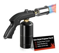 WANBRO Adjustable Propane Torch Head with Safety Lock, Powerful Multi-Use Flame Thrower for Creme Brulee, Grilling, Searing Steak, Soldering, Weed Burning & DIY Crafts (Tank Not Included)