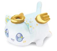 WANCHUANG 9.8 inch Meemeows Plush, Cute Angels and Demons Meemeows Plush, Cartoon Cat Stuffed Animal Figure Toy Pillow Gift for Fans, Kids (Angel Cat)