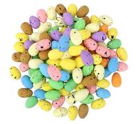 Wanciler 100Pcs Mini Easter Eggs Speckled Foam Eggs Colorful Easter Decorations for Easter Hunt, Tree Ornaments, Basket Stuffers, Home Party Decor