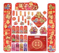Wanciler Chinese New Year Decorations 2026 Horse Chinese Couplets Red Envelopes Window Stickers Spring Festival Pendant for 2026 Lunar New Year Decoration