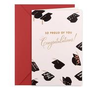 Wanciler Graduation Card SO RPOUD OF YOU College High School Graduation Cards with Envelope 18x12cm 2026 Graduation Greeting Card Gift for Daughter Son Friend Graduates