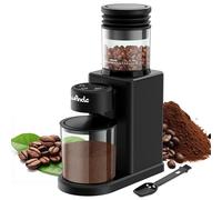 Wancle Conical Burr Coffee Grinder Touch Edition Electric Coffee Bean Grinder - 25 Grind Settings, Precision Timer, Anti-Static, Compact with Air Blower, 200W Motor
