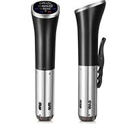 Wancle Sous Vide Sous Vide Machine Precision Cooker 1100W Sous Vide Cooker IPX7 Waterproof Immersion Circulator With Reservation Function Easy to Store (Black)