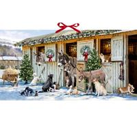 Christmas in the Stable Donkeys Coppenwrath Advent Calendar 58 x 34 cm