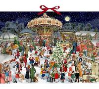 Wand-Adventskalender - Nostalgischer Weihnachtsmarkt: Nostalgischer Weihnachtsmarkt