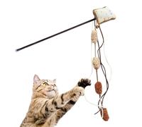 Wand Cat Toy | Kitten Play Food Theme Pole - Cat Tassel Wand with Bell for Hunting Simulation Indoor Outdoor Play Boredom Release
