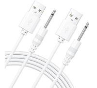 Wand Charger Replacement DC Charging Cable Set Compatible with lovesense, Compatible with Tracys Dog,Tracy's Dogg Beauty Instrument USB Charger Cords 2.5mm*18mm Wand Vibrating Massager Charger 2*100CM