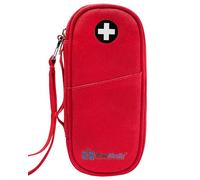 Wand Massager PracMedic Bags EpiPen Case or Auvi-Q Case,Insulated - Holds 2 Epi Pens or Auvi-Q, Asthma Inhaler, Anti-Histamine, Nasal Spray, Eye Drops, Travel Medicine Kit - Sold Empty (Red)