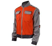 Wandamaga Adult Marty Mcfly Costume Men Jacket Zipper Coat Suit(M)