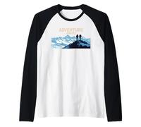 Wander Beyond The Peaks Raglan Baseball Tee