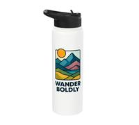 Wander Boldly Perfect for Explorers and Free Spirits Stainless Steel Insulated Water Bottle