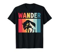 Wander Buffalo Love Mountain Hiking Camping Nature Adventure T-Shirt
