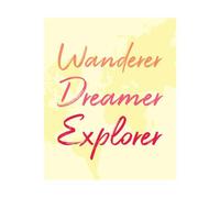 Wander Dreamer Explorer Background Sweatshirt - White - M - White
