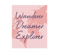 Wander Dreamer Explorer With Map Background Women's T-Shirt - White - XXL - White