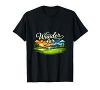 Wander Far Golf Humor Fairway Landscape T-Shirt