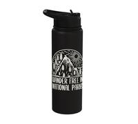 Wander Free in National Parks Graphic Stainless Steel Insulated Water Bottle
