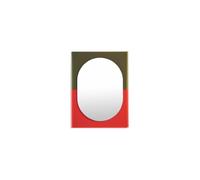 Wander Mirror 67x90 Vermilion/Khaki
