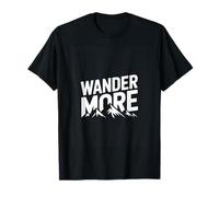 Wander More Hiking Camping Adventure Mountains Travel T-Shirt