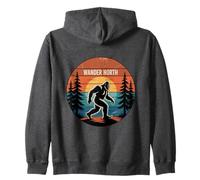 Wander North Bigfoot Sunset Forest Zip Hoodie