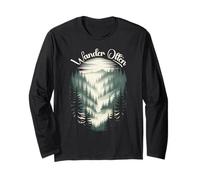 Wander Often Forest and Mountain Nature Scene Long Sleeve T-Shirt