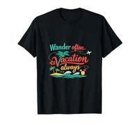 Wander Often Vacation Always Permanent Vacation Party T-Shirt