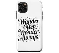 Wander Often Wonder Always Inspirational Travel Quote Case for iPhone 11 Pro Max