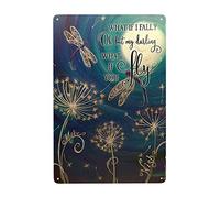 Wander Prints Vintage Metal Tin Sign What If I Fall What If You Fly Hippie Vertical Metal Poster Vintage Art Print Novelty Sign Vintage Metal Tin Sign Wall Sign Plaque Poster 8x12inch