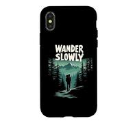 Wander Slowly Calm Outdoors Nature Therapy Hiking Hiker Case for iPhone X/XS