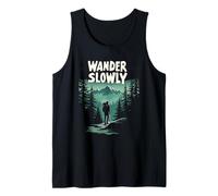 Wander Slowly Calm Outdoors Nature Therapy Hiking Hiker Tank Top