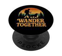 Wander Together: Man and Dog PopSockets Adhesive PopGrip