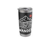 Wander Vintage Hiking Trekking Hike Mountain Climbing Stainless Steel Insulated Tumbler