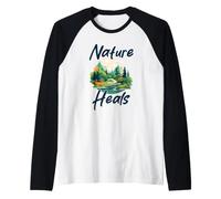 Wander Wild Hearts Adventure Explore Roam Free Spirit Raglan Baseball Tee