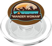 Wander Woman Compass Hiking Camping PopSockets PopGrip for MagSafe