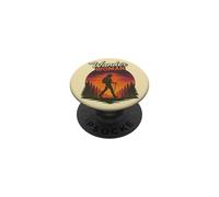 Wander Woman Retro Sunset Hiking Empowerment Design PopSockets Adhesive PopGrip