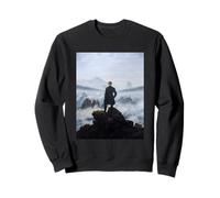 Wanderer Above the Sea Fog by Caspar David Friedrich (1818) Sweatshirt