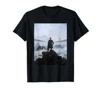 Wanderer Above The Sea Fog by Caspar David Friedrich (1818) T-Shirt