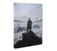 Wanderer Above The Sea Of Fog Vol.2 By Caspar David Friedrich Canvas Print | Gallery Wrapped 30mm Frame Wall Art | 30x20 inches | Ready to Hang | Coastal Seascape Picture | Living Room Lounge Office