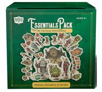 Wanderers Emporium 36x Premium Flat DND Miniatures with Bases | Dungeons and Dragons Starter Set 5e, Pathfinder, TTRPG Mini Figures, Pawns, Standees, Tokens (Essentials Pack, 36, Miniatures)