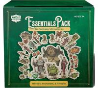Wanderers Emporium Set of 36 Premium Flat DND Figures with Bases | Dungeons and Dragons 5e, Pathfinder, TTRPG, Tokens, Standees, Game Pieces Starter Set (Essential Pack, 36)