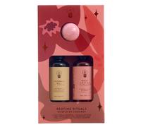Wanderflower Bedtime Rituals Gift Set - Shower Gel, Body Lotion & Bath Bomb In Pink Pink One Size