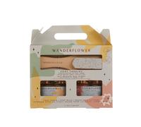Wanderflower Foot Therapy Gift Set In Blue Blue