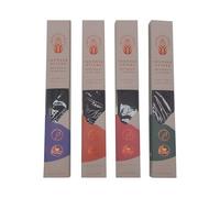 Wanderflower Wellness Incense Sticks Set, 4 Fragrances - Calm, Sensual, Balance, Sleep, Vegan Incense