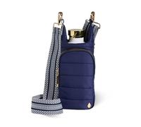 WanderFull® Original HydroBag®, Fits Up to 32 oz Water Bottle Holder with Strap, Hands-Free Crossbody, Water Bottle Carrier Bag with Phone Pocket - Navy Blue Matte